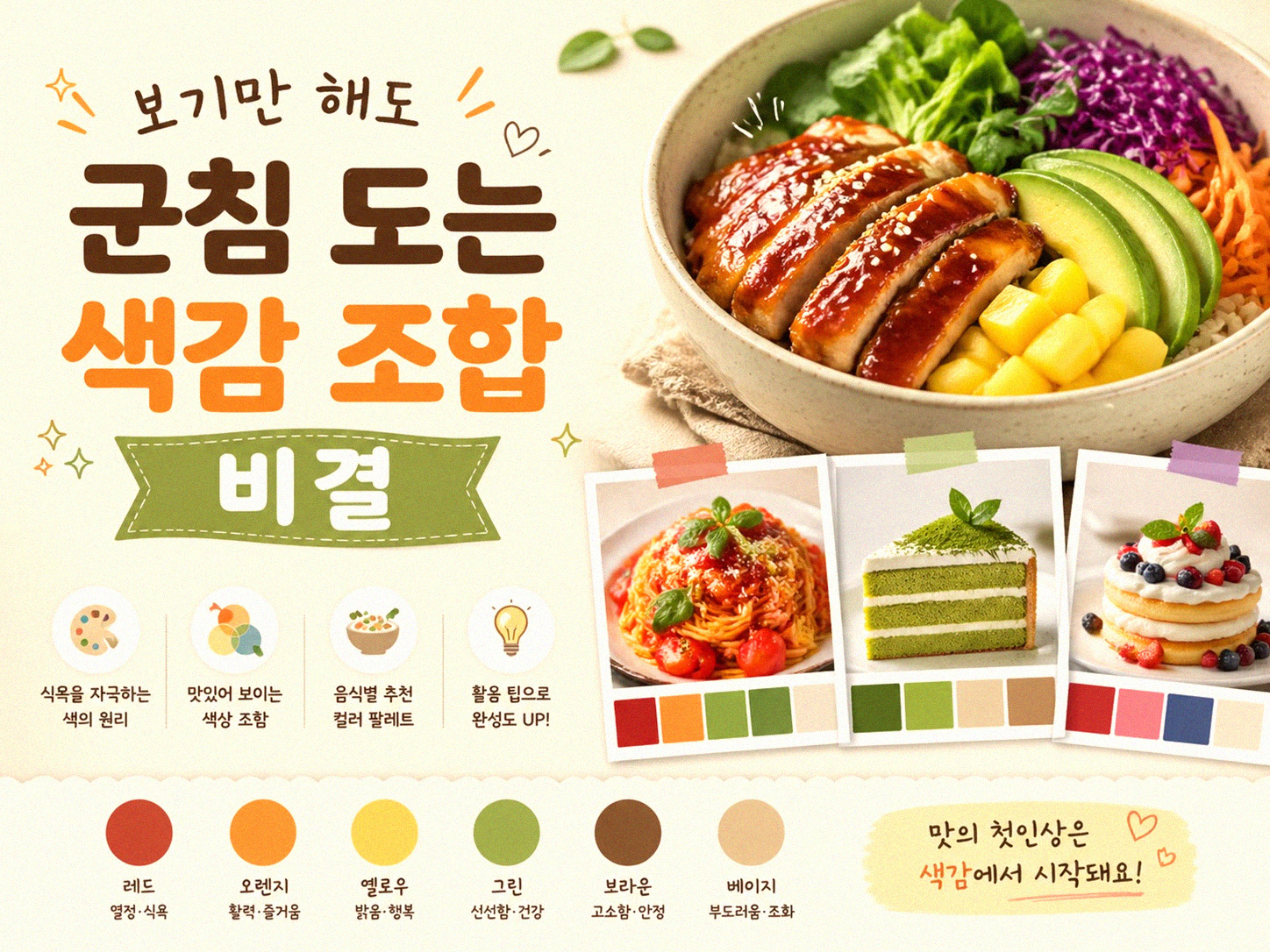도시락 뚜껑 열었을 때 감탄하는 구성은 어떻게 만들까