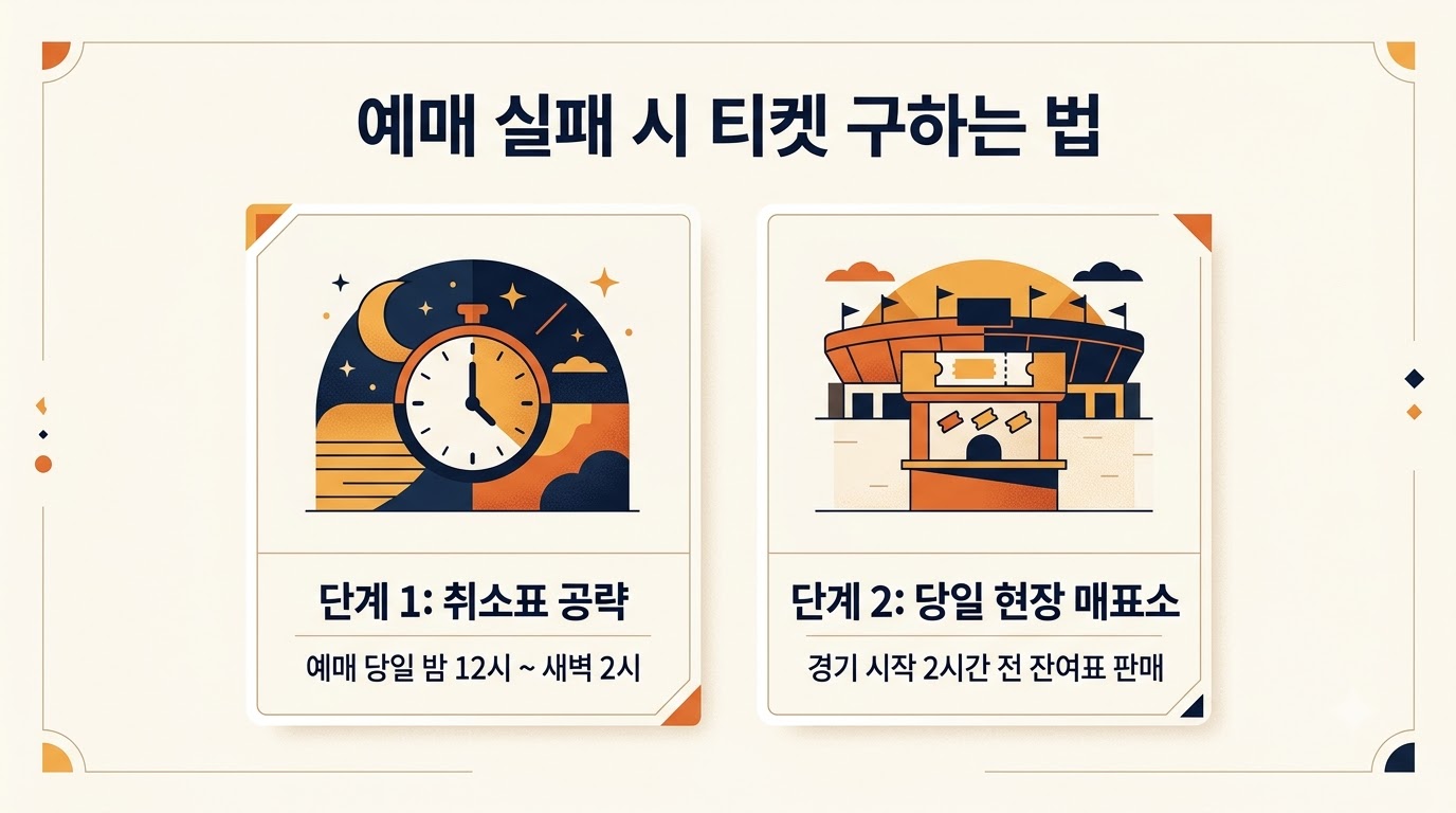 2026 플레이오프 취소표 입수 전략