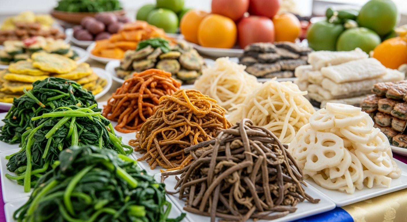 추석 차례상 삼색나물