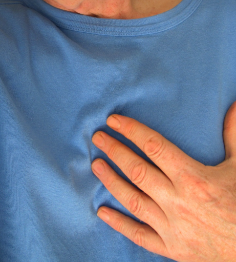 심근경색 통증의 모습