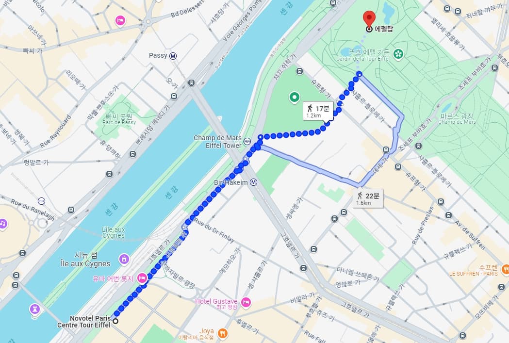 노보텔 파리 상트르 투르 에펠 위치 사진