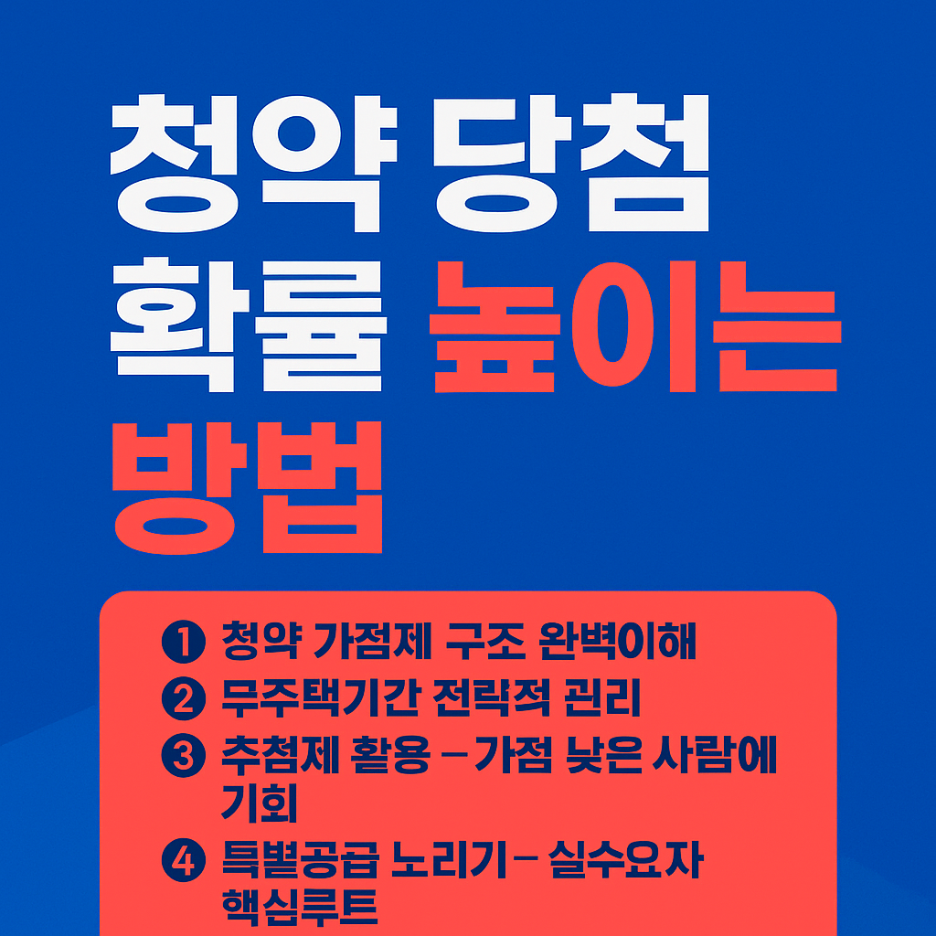 청약당첨확률높이는방법