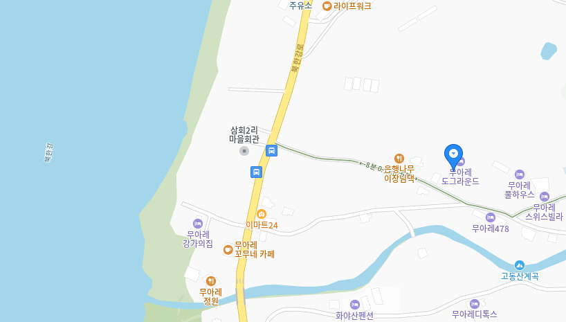 무아레 도그라운드 지도