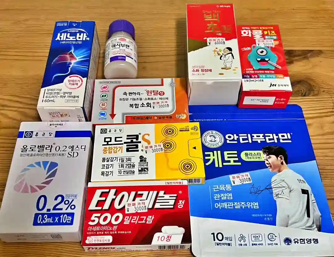 약국에서 최종 구입한 상비약 