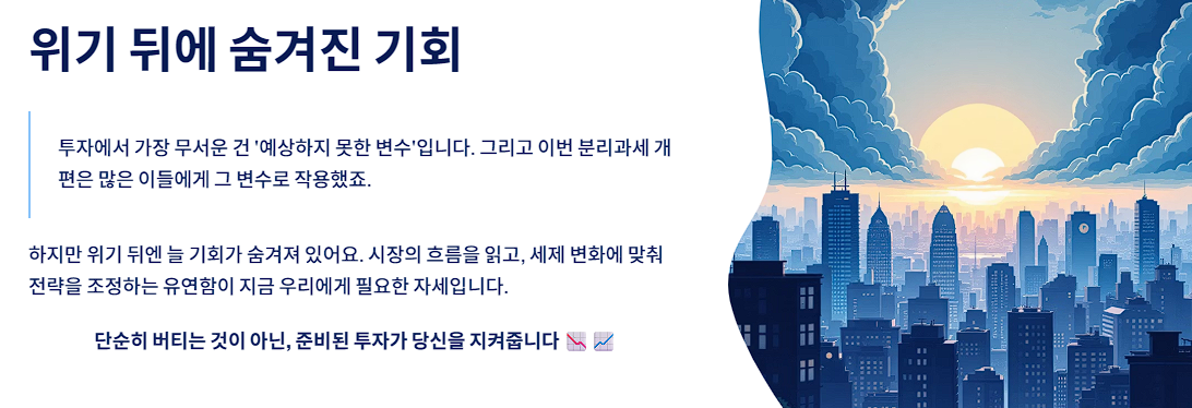 위기 뒤에 숨겨진 기회