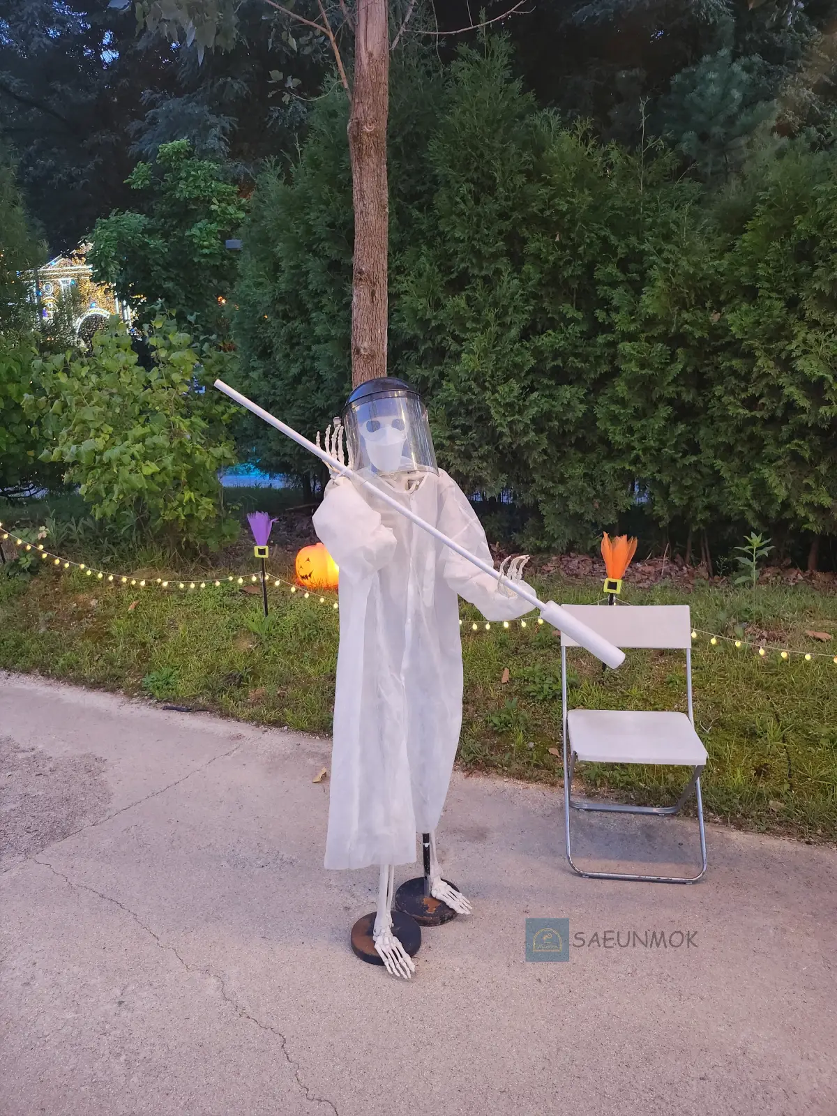 별빛정원-우주-해골-모형