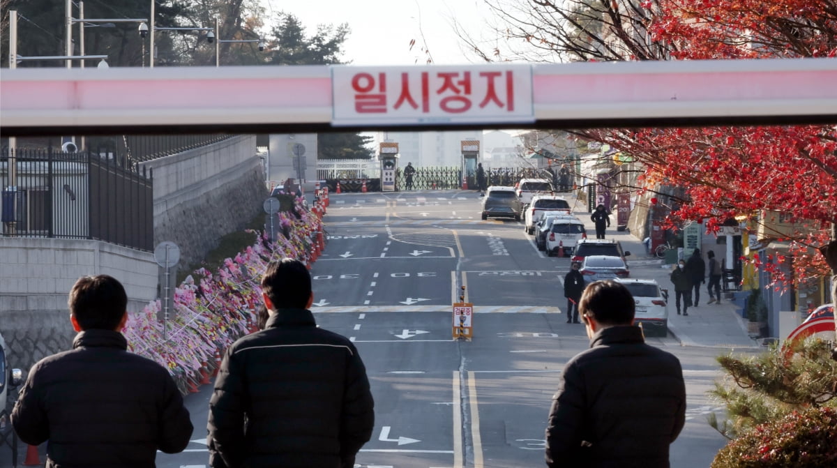 지난 12월 14일 서울 용산구 대통령실 입구.