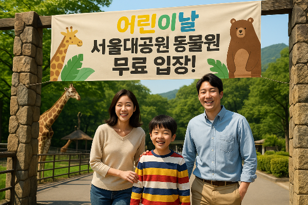 어린이날 서울대공원 동물원 무료 입장