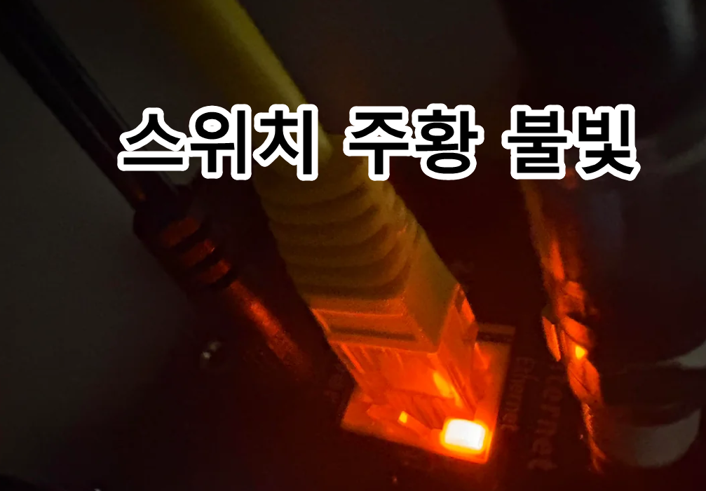 네트워크 스위치 주황색 LED