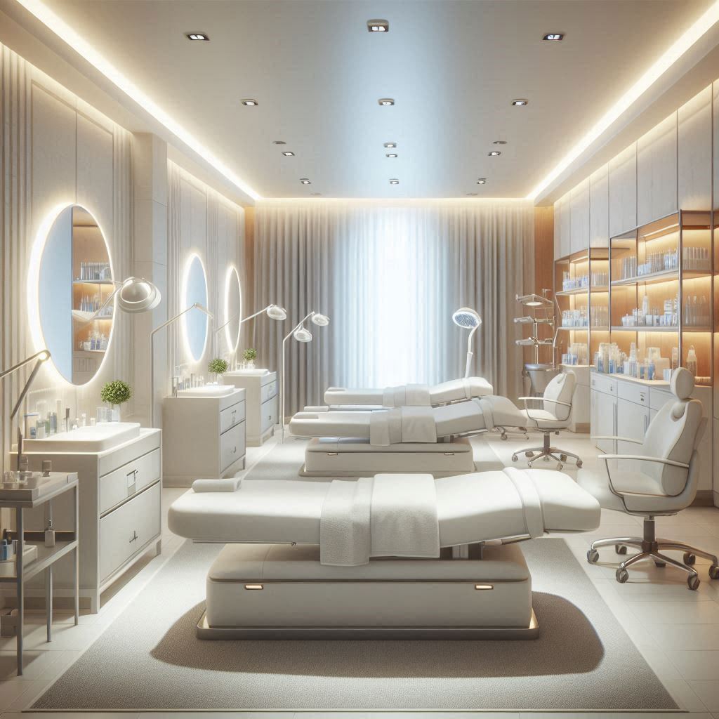 피부,체형관리 샵 배경