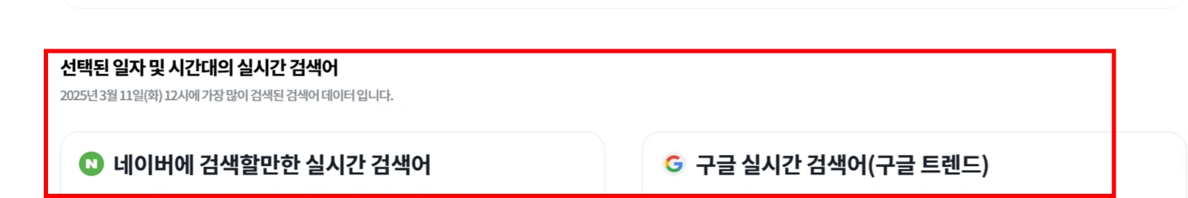 네이버 구글 실시간 검색어 확인 사이트