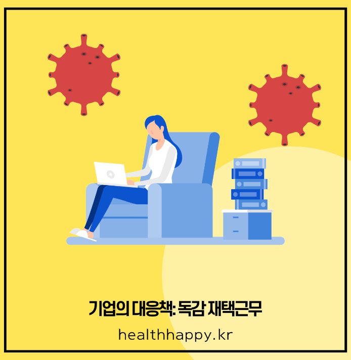 기업의 대응책: 독감 재택근무