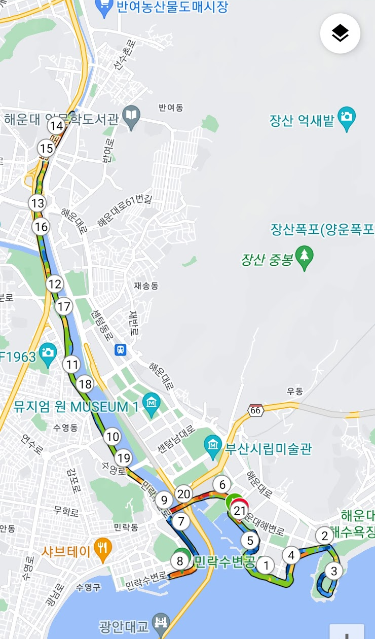 해운대마린시티나이트런21K