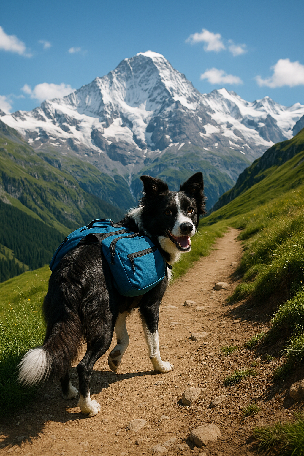 알프스의 작은 모험가: @mountain_pup 이야기 이미지