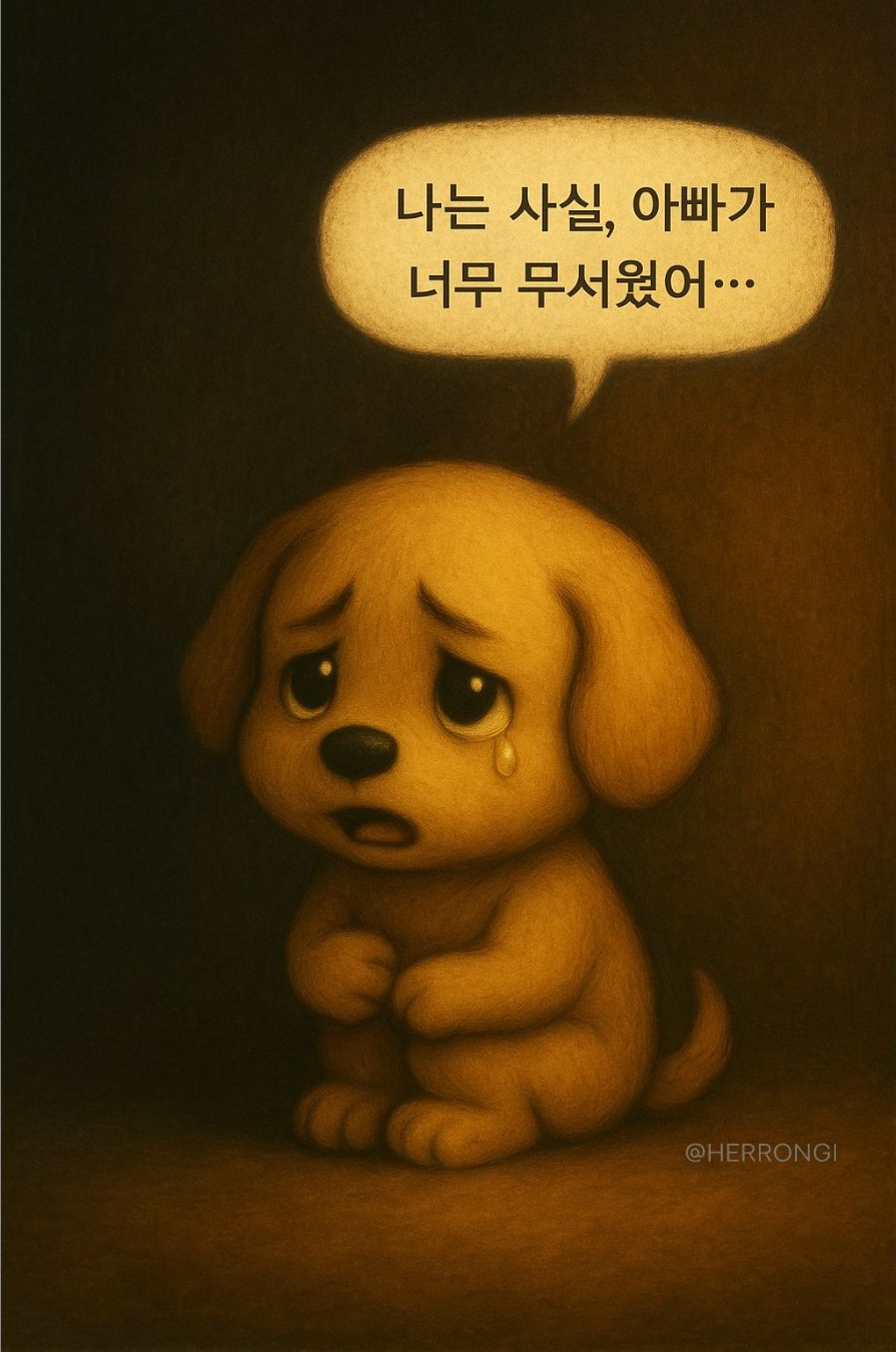 처음으로 진짜 감정을 입 밖으로 꺼내는 어린 아이의 용기