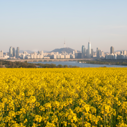서울 도심 속 유채꽃밭, 여기서 인생샷 놓치지 마세요! (2곳)