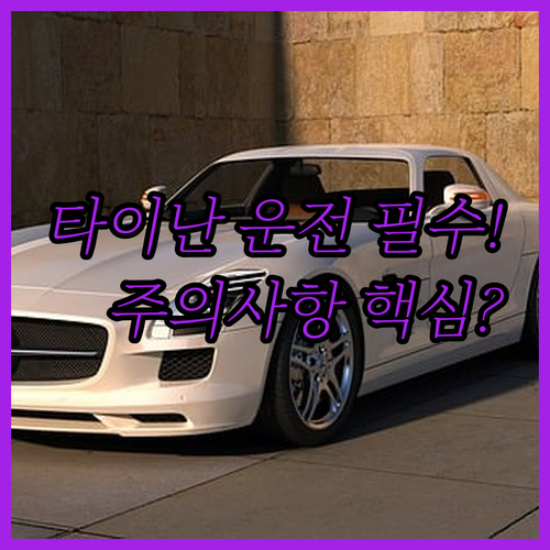 타이난 여행 렌터카 운전 필수 준비물..