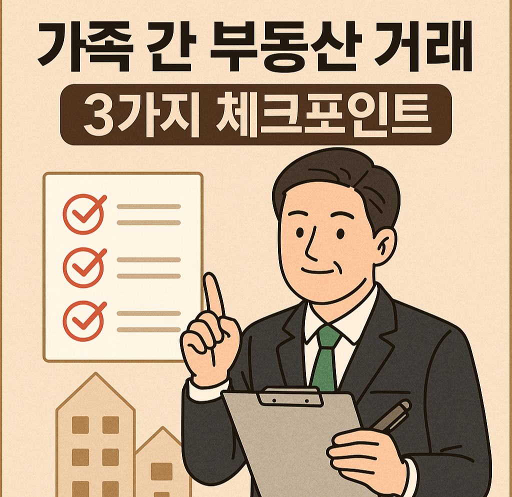 가족 간 부동산 거래시 3가지 체크포인트 이미지