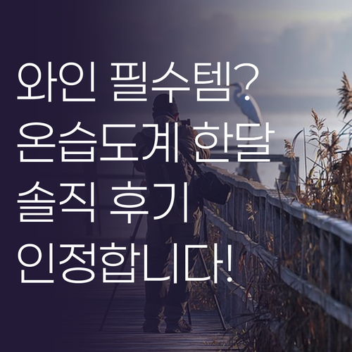 타포 스마트 온습도계 써보니 와인러버..