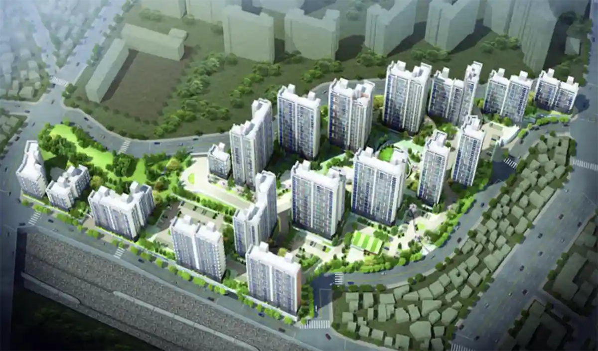 전도관구역조감도-29층-1705세대아파트단지-이미지