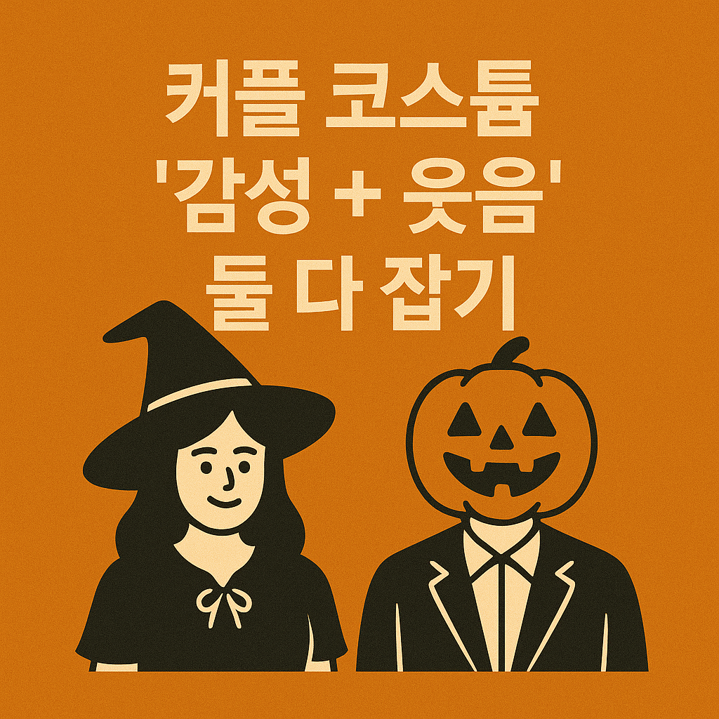 커플 코스튬 – ‘감성 + 웃음’ 둘 다 잡기