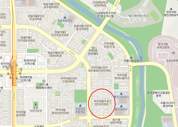 까치2단지-지도