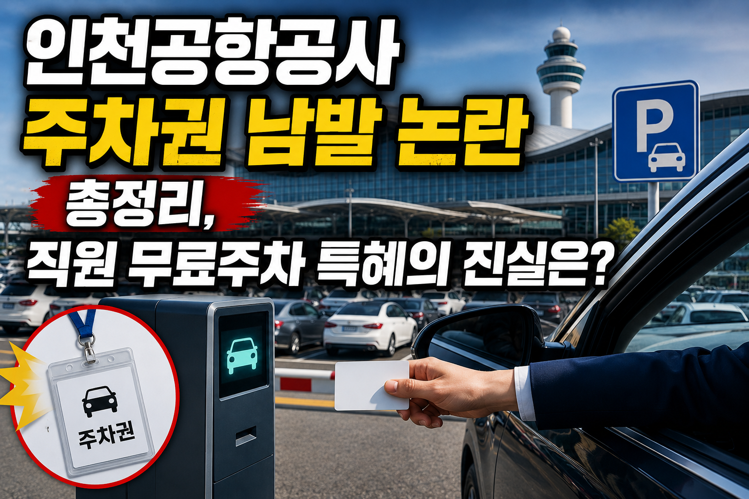 인천공항공사 주차권 남발 논란 총정리, 직원 무료주차 특혜의 진실은? 관련 사진