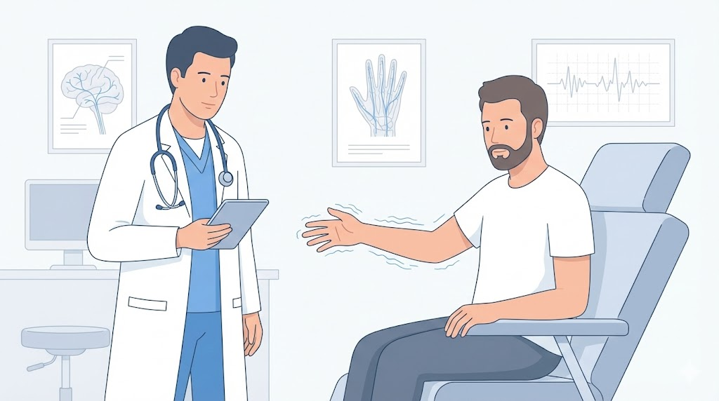 손 떨림, 카페인&middot;술&middot;스트레스와 관계