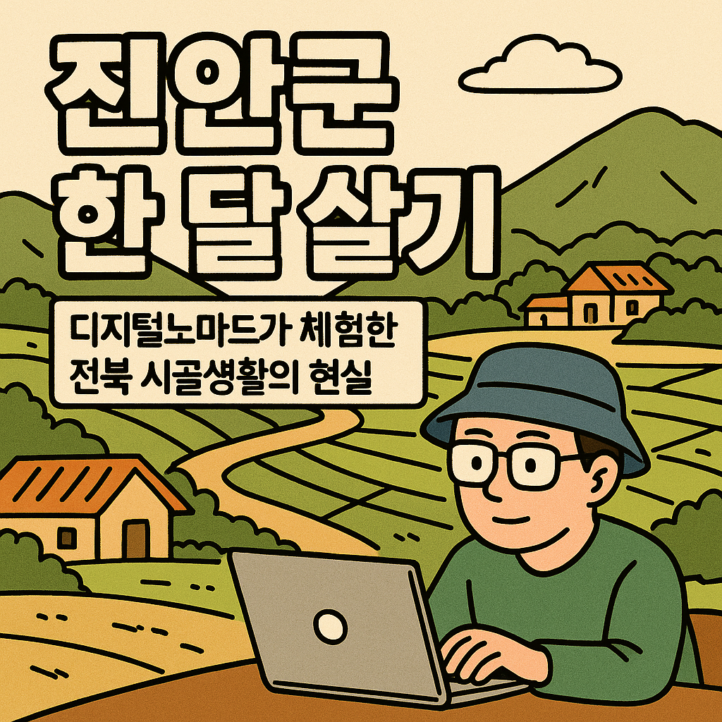 진안군 한 달 살기 – 디지털노마드가 체험한 전북 시골생활의 현실