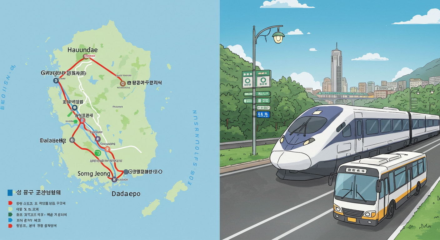 부산 여름여행 일정과 교통 안내
