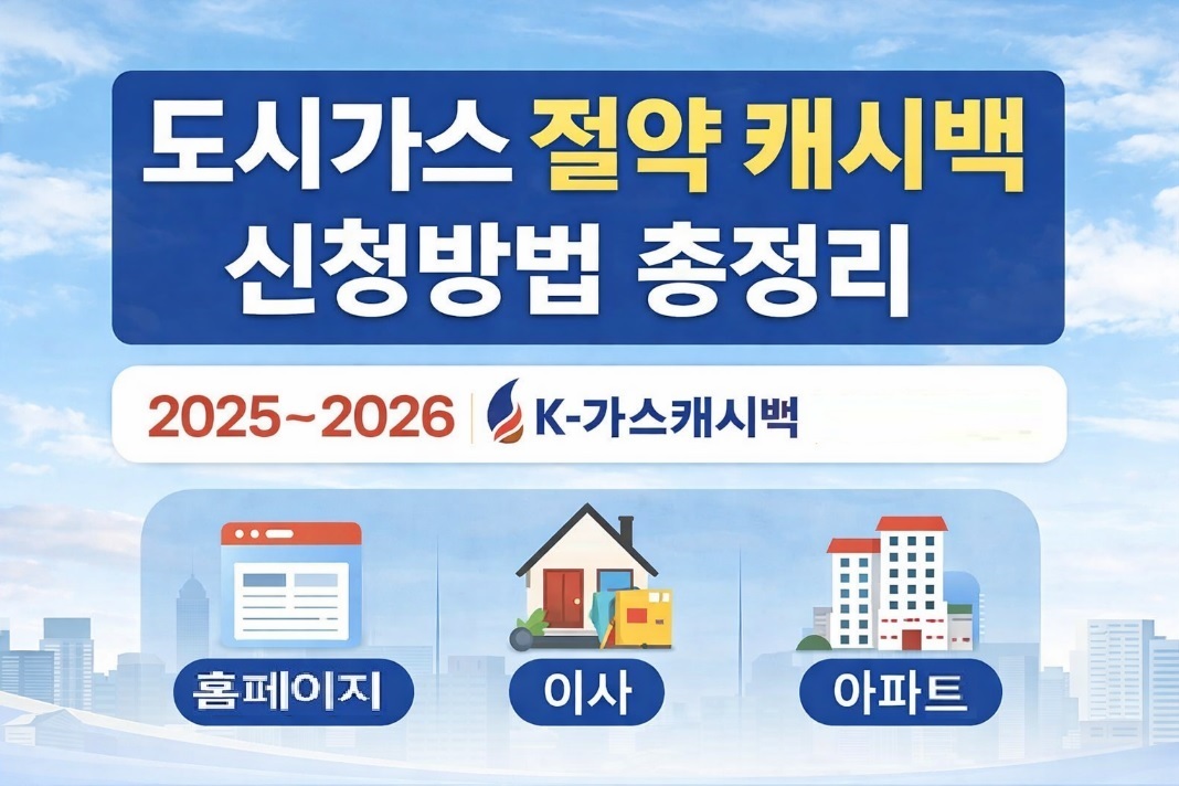 도시가스 절약 캐시백 신청방법