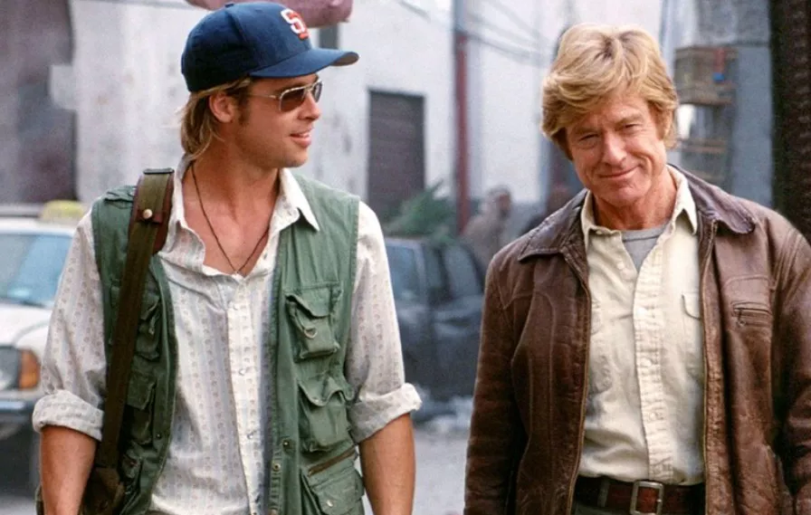 로버트 레드포드와 브래드피트가 한 화면에 있는 모습