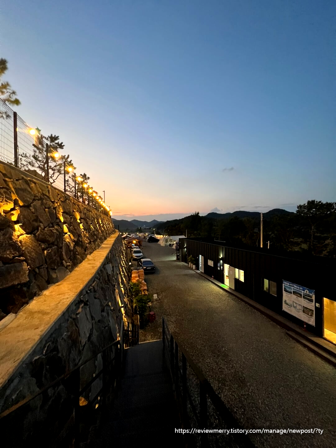 캠핑장 야경