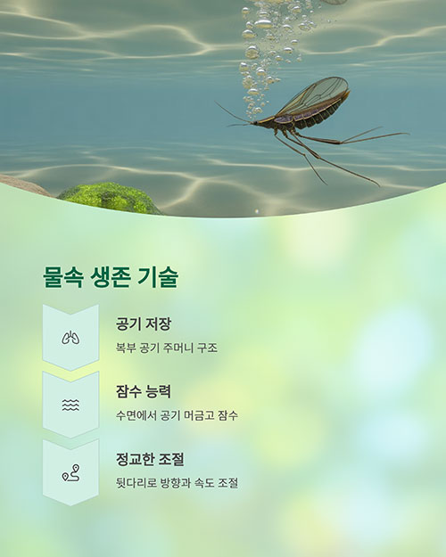 생존 기술: 물속에서의 호흡과 적응력