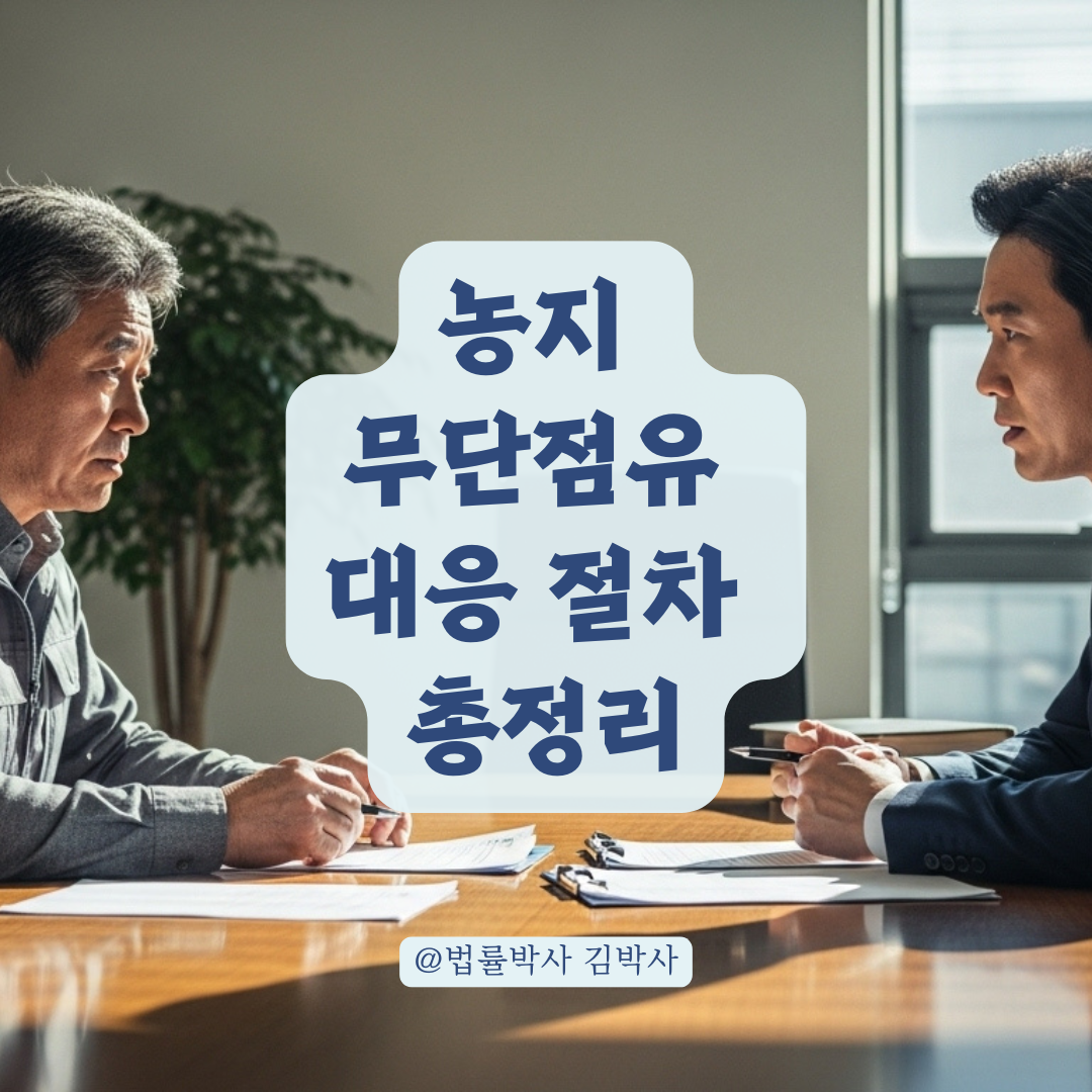 임차인이 계약해지 무시하고 농지 점유한다면? 형사&middot;민사 대응 절차 정리.