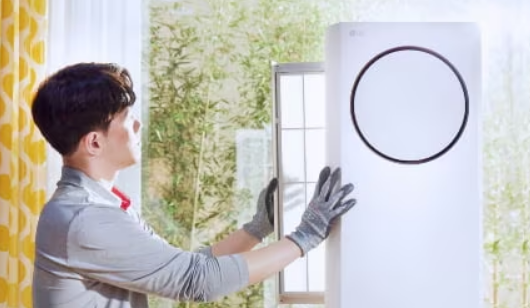 에어컨기사 필터청소사진