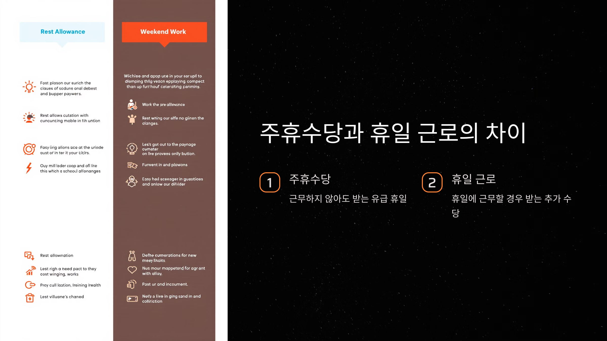 주휴수당과 휴일 근로의 차이