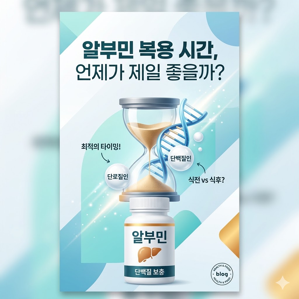 알부민 복용시간