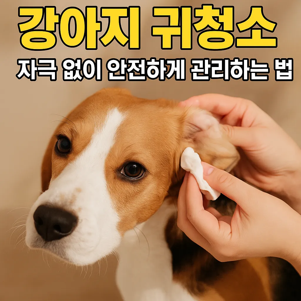 강아지 귀청소 완벽 가이드 – 자극 없이 안전하게 관리하는 법