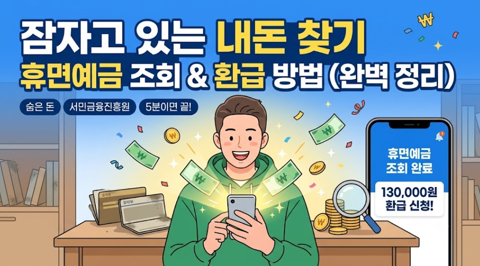 휴먼예금 조회 사진