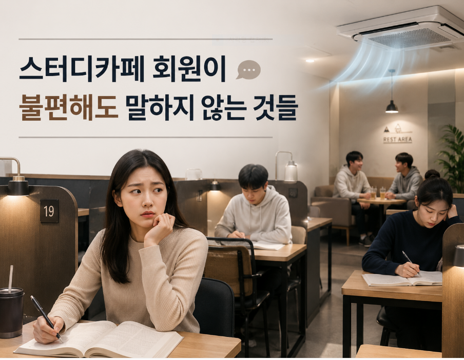 스터디카페 회원이 불편해도 말하지 않는 이유