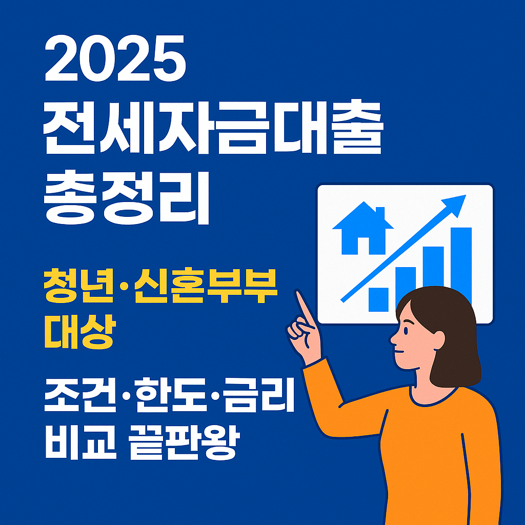2025 전세자금대출 총정리｜청년&middot;신혼부부 대상 조건&middot;한도&middot;금리 비교 끝판왕