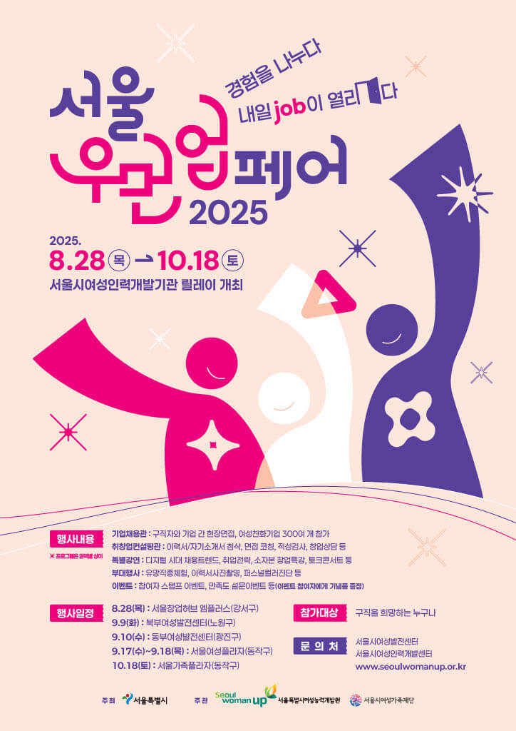 2025 서울우먼업 페어 개최 안내