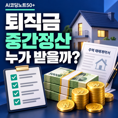 2026 퇴직금 중간정산 조건 주택구입 전세보증금 신청방법