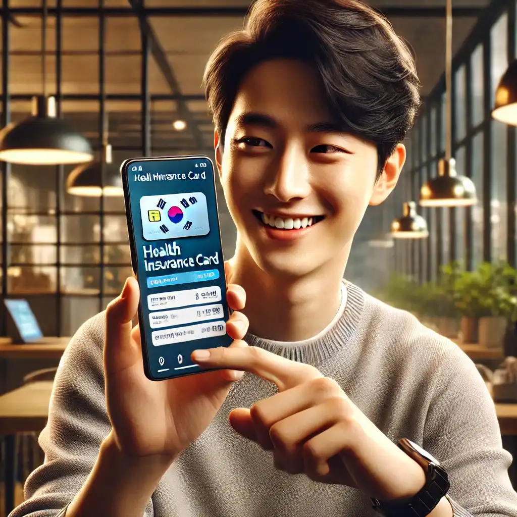 모바일건강보헝증 활용 절차