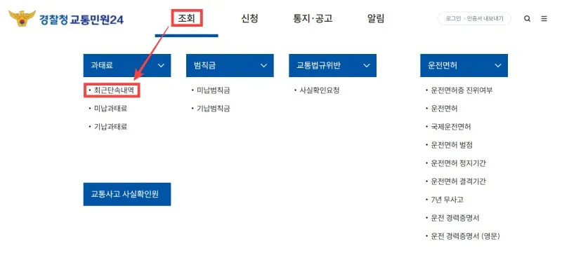 속도위반 범칙금 과태료