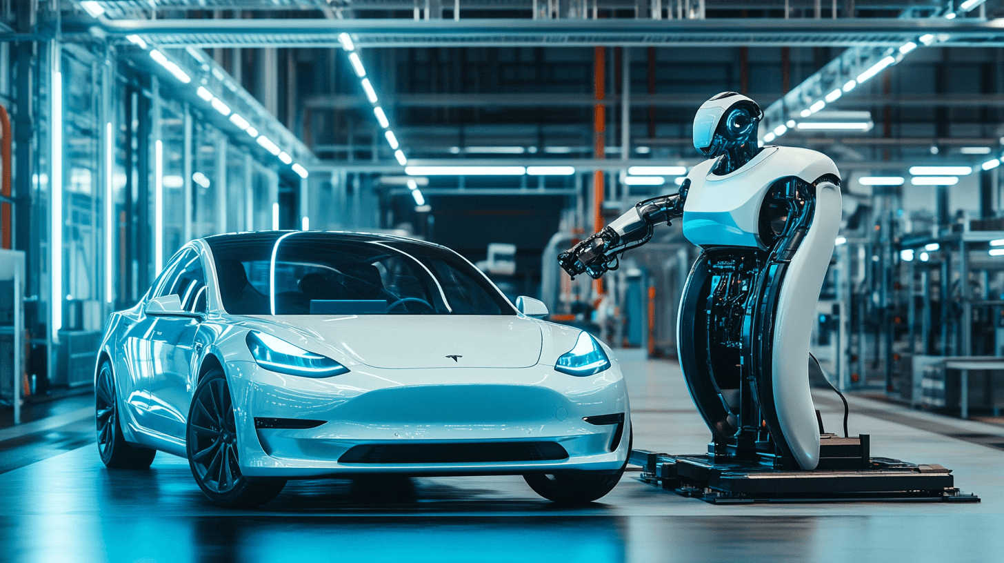 테슬라-자동차와-로봇-이미지