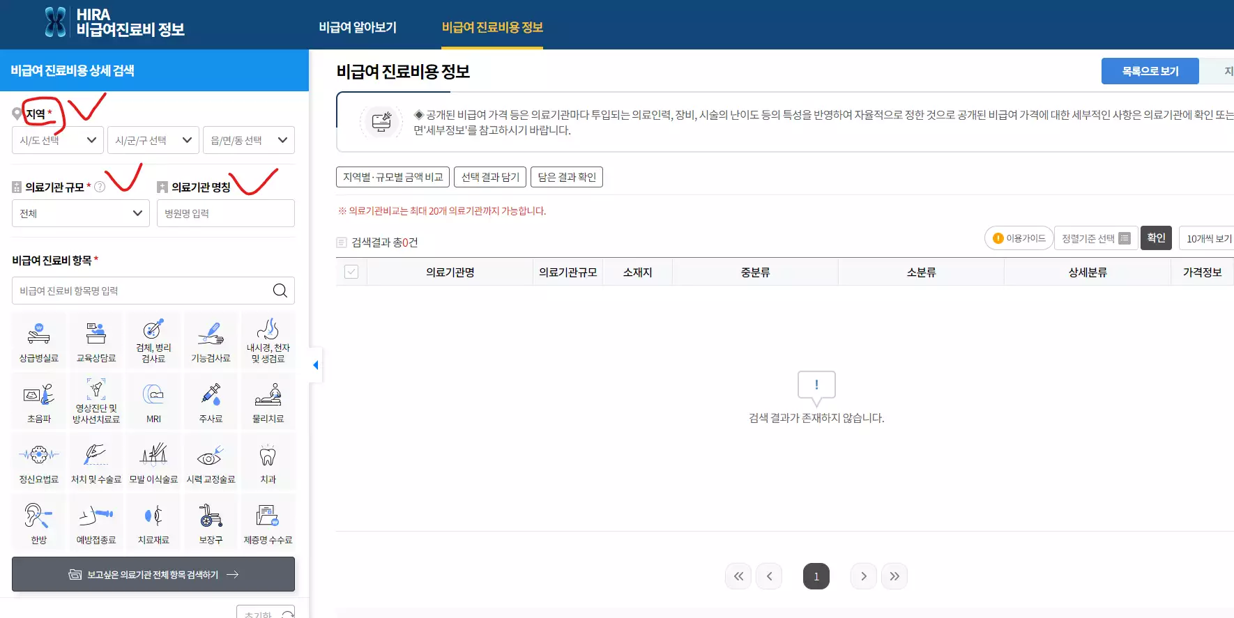비급여진료비-정보