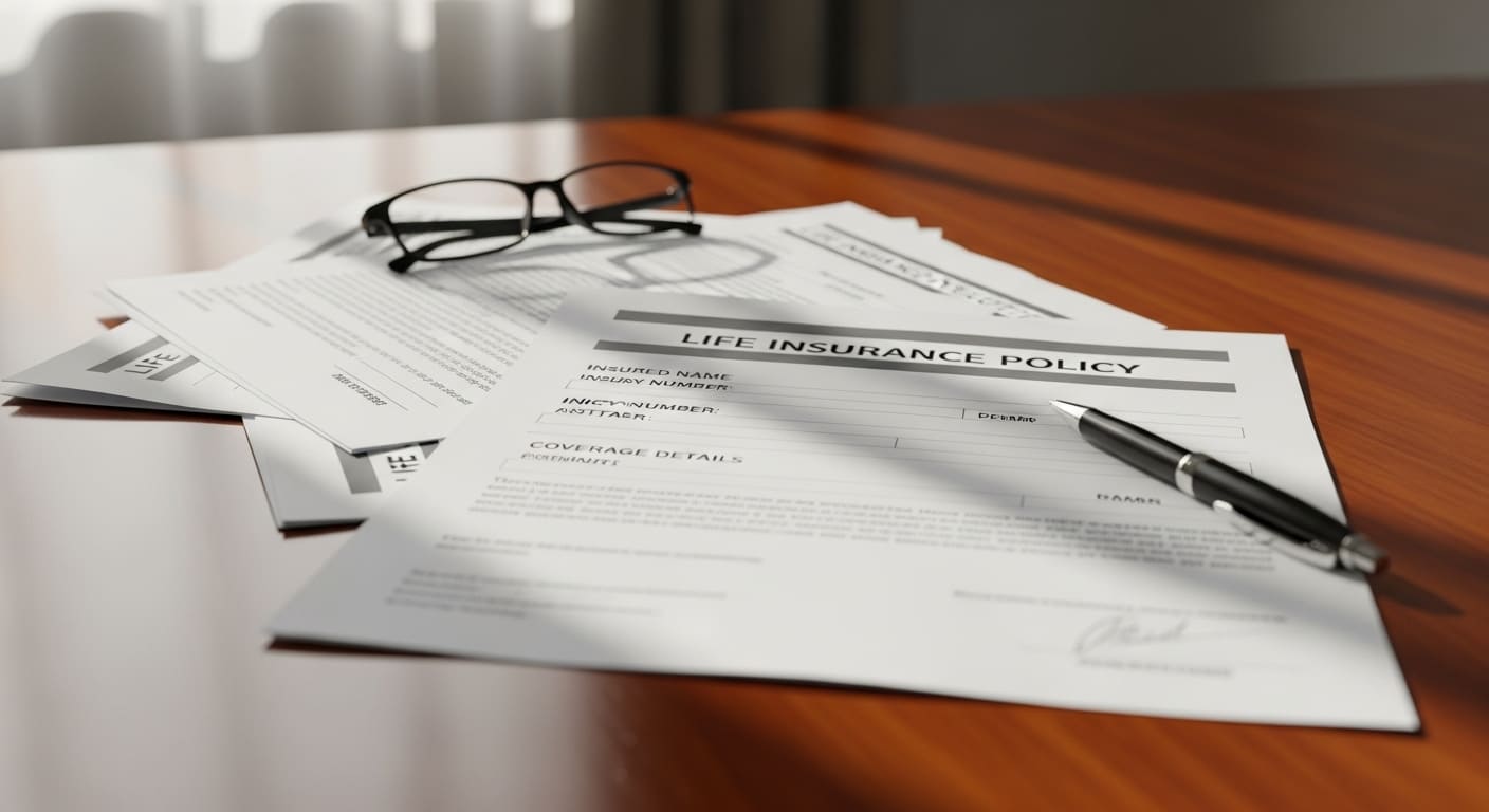 생명보험 연금전환 신청서와 펜이 놓인 모습