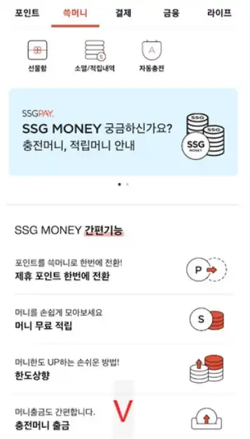충전머니 출금